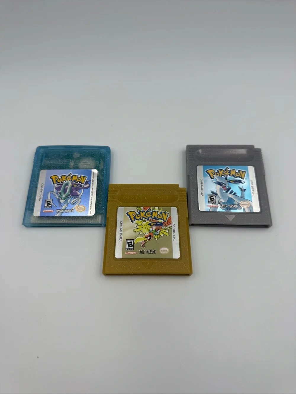 Pokémon Gold + Pokémon Silver + Pokémon Crystal For GBC